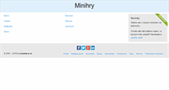 Desktop Screenshot of minihry.jednorozec.cz