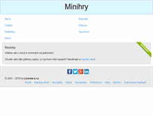 Tablet Screenshot of minihry.jednorozec.cz